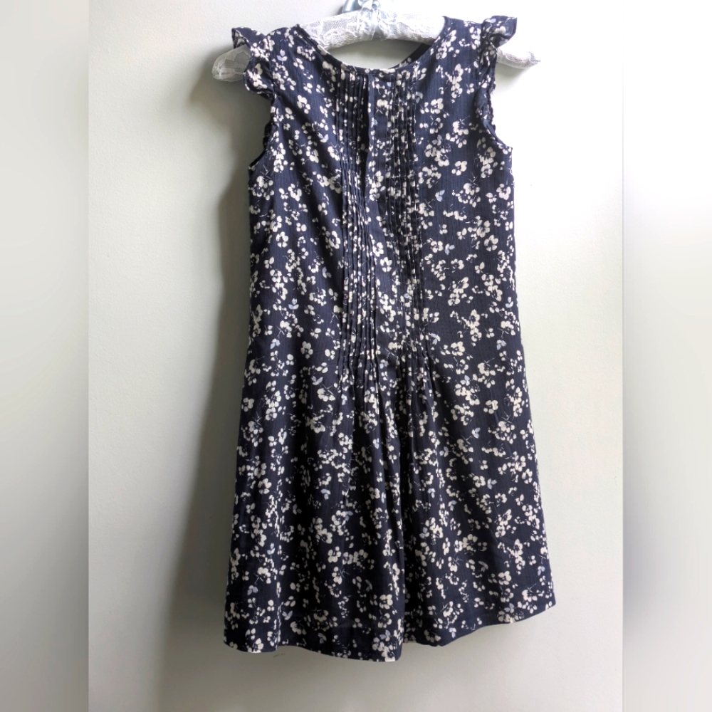 Polo Ralph Lauren Floral Pintucked Ruffle Dress Size Girls 12 - Picture 2 of 10
